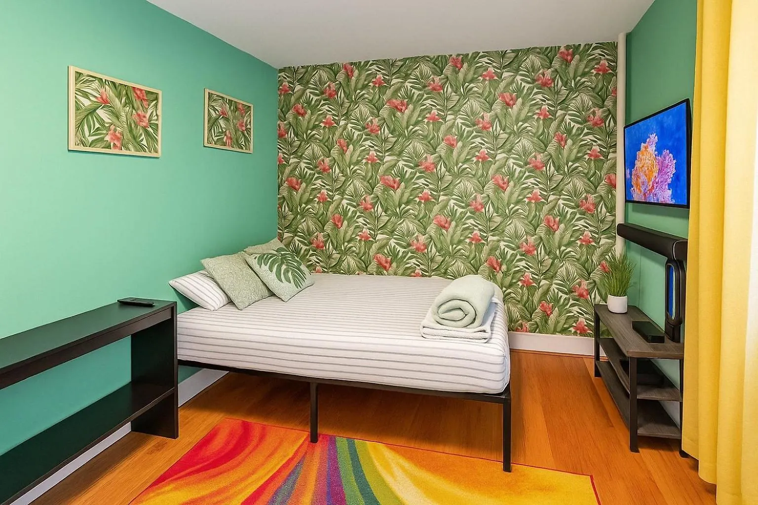 Apartment Tropical Comfort Room In Harlem Cozy Stay With Snacks & Style New York